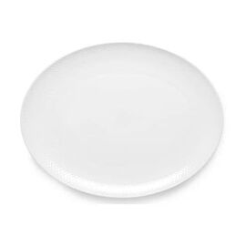 Lyngby Porcelæn - Rhombe White Oval Serving Dish 42x32 cm / Home and Kitchen Κουζίνα Σπίτι & Κουζίνα