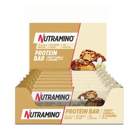 Nutramino - 12x Proteinbar Vanilla Caramel 55g / Health and Personal Care Δίαιτα & Διατροφή Προσωπική Φροντίδα