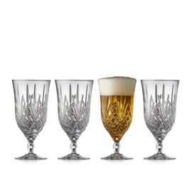 Lyngby Glas - Crystal Melodia Beer Glass - 40 cl - Set of 4 / Home and Kitchen Κουζίνα Σπίτι & Κουζίνα