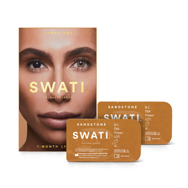 SWATI - Coloured Contact Lenses 1 Month - Sandstone / Beauty Μάτια Περιποίηση Προσώπου