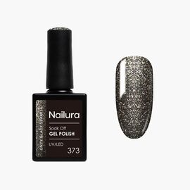 Nailura - Gel Polish 373 - Onyx Black Sparkle - 10 ml / Beauty Νύχια Μακιγιάζ