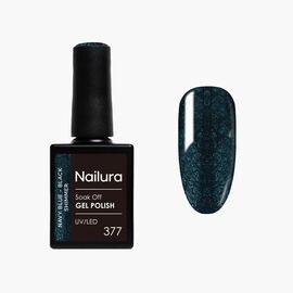 Nailura - Gel Polish 377 - Navy Blue/Black Shimmer - 10 ml / Beauty Νύχια Μακιγιάζ