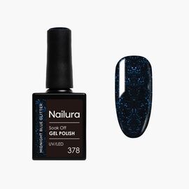 Nailura - Gel Polish 378 - Midnight Blue Glitter - 10 ml / Beauty Νύχια Μακιγιάζ