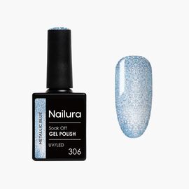 Nailura - Gel Polish 306 - Metallic Blue - 10 ml / Beauty Νύχια Μακιγιάζ
