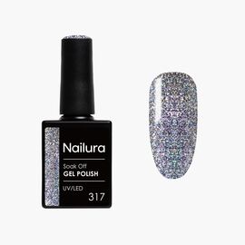 Nailura - Gel Polish 317 - Silver Sparkle - 10 ml / Beauty Νύχια Μακιγιάζ