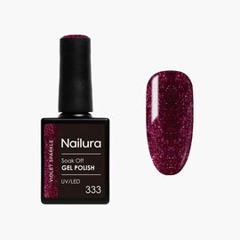 Nailura - Gel Polish 333 - Violet Sparkle - 10 ml / Beauty Νύχια Μακιγιάζ