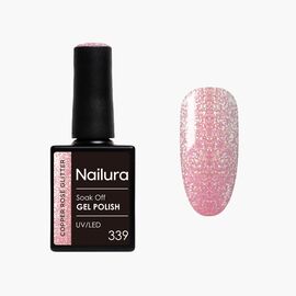 Nailura - Gel Polish 339 - Copper Rose Glitter - 10 ml / Beauty Νύχια Μακιγιάζ