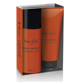 Van Gils - Basic Instinct - Deodorant Spray 150 ml & Shower gel 150 ml - Giftset / Beauty Gift Set Woman Care