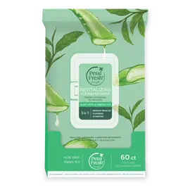 Petal Fresh - Pure Revitalizing Aloe Vera & Green Tea Cleansing Wipes / Beauty Πρόσωπο Περιποίηση Προσώπου