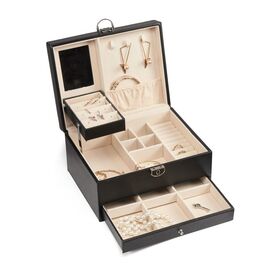 Gillian Jones - Large classic jewelry box - Black - Large / Home and Kitchen Αποθήκευση Σπίτι & Κουζίνα