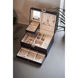 Gillian Jones - Large classic jewelry box - Black - Large / Home and Kitchen Αποθήκευση Σπίτι & Κουζίνα