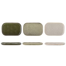 Bloomingville - Addison Plate - Green - Stoneware / Home and Kitchen Kitchen Home & Kitchen