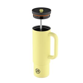 24Bottles - Straw Cup - Citrus - 800 ml / Home and Kitchen Κουζίνα Σπίτι & Κουζίνα