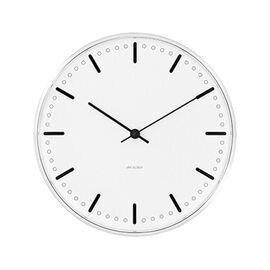 Arne Jacobsen - City Hall Wall Clock - Ø16.5 cm - White / Home and Kitchen Διακόσμηση Σπίτι & Κουζίνα