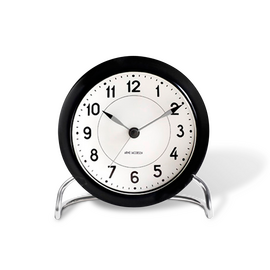 Arne Jacobsen - Station Table ​Clock ​ - Ø11 cm - Black & White / Home and Kitchen Διακόσμηση Σπίτι & Κουζίνα