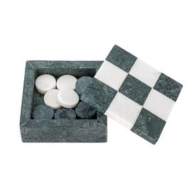 Bloomingville - Aske Tic-Tac-Toe - Green - Marble / Home and Kitchen Uncategorized (Home & Kitchen) Home & Kitchen