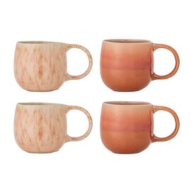 Bloomingville - Roselyn Cup - Rose - Set Of 4 - Stoneware / Home and Kitchen Uncategorized (Home & Kitchen) Home & Kitchen