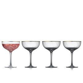 Lyngby Glas - Palermo Cocktail glass 31 cl Gold 4 pc / Home and Kitchen Uncategorized (Home & Kitchen) Home & Kitchen