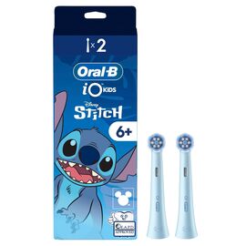 Oral B - iO Kids 6+ Disney Stitch Electric Toothbrush Head - Blue - 2 / Health and Personal Care Uncategorized (Beauty)