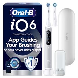Oral B - iO6 Electric Toothbrush - Grey - 2 Brush Heads, Premium Travel Case / Health and Personal Care Uncategorized (Beauty)