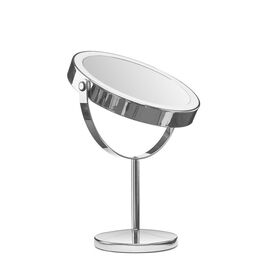 Gillian Jones - Rechargeable LED table mirror - Chrome - 21.5 cm x 35 cm x 13.5 cm, Ø 17 cm / Beauty Uncategorized (Beauty)