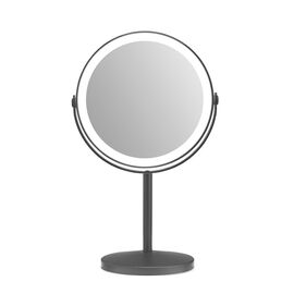 Gillian Jones - Rechargeable LED table mirror with 10x magnification and USB-C - Matte black - W21.5 x H35 x D13.5 cm / Beauty Uncategorized (Beauty)