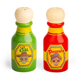 Kikkerland - Hot Sauce Salt & Pepper Shakers - 1.5 inches in diameter and 3.5 inches in height / Home and Kitchen Uncategorized (Home & Kitchen) Home & Kitchen