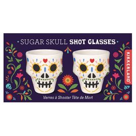 Kikkerland - Sugar Skull Shot Glasses - Colorful - Diameter: 2 inches, Height: 2.25 inches / Home and Kitchen Uncategorized (Home & Kitchen) Home & Kitchen