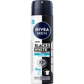 Nivea - Black & White Invisible Fresh Male Spray - Black & White - 150 ml / Beauty Uncategorized (Beauty)