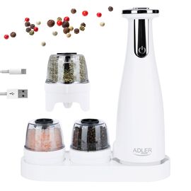 Spice mill set Adler AD 4449W white Κουζίνα Σπίτι & Κουζίνα