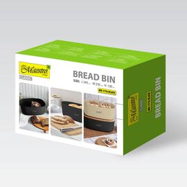 MAESTRO breadbox MR-1776-BLACK Kitchen Home & Kitchen