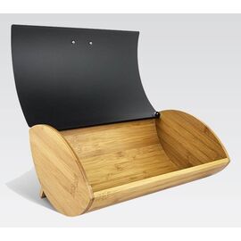 Maestro MR-1775-BLACK bread box Other Black, Wood Bamboo, Metal Κουζίνα Σπίτι & Κουζίνα