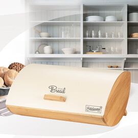 Maestro MR-1775-IVORY bread box Other Ivory, Wood Bamboo, Metal Κουζίνα Σπίτι & Κουζίνα