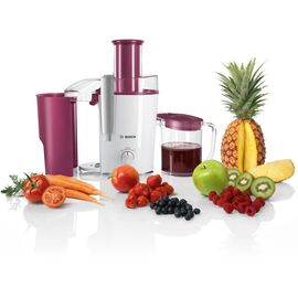 Bosch MES25C0 juice maker Centrifugal juicer Cherry,Transparent,White 700 W Juicers Appliances