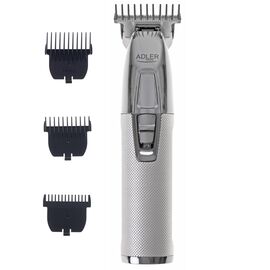 Adler AD 2836S beard trimmer Battery 4 6 mm Silver Εργαλεία Μαλλιών Περιποίηση Μαλλιών