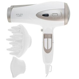 ADLER AD 2248WC HAIR DRYER, WHITE AND CHAMPAGNE Εργαλεία Μαλλιών Περιποίηση Μαλλιών