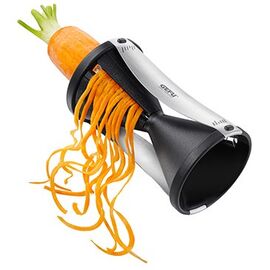 GEFU Spirelli slicer Manual Black, Silver Plastic, Stainless steel Kitchen Home & Kitchen