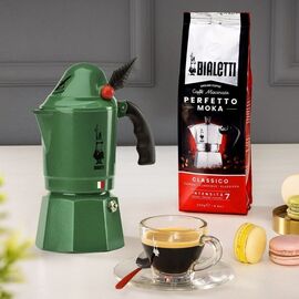 Bialetti Moka Break Alpina Moka pot Green Coffee Machines Appliances