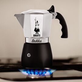 Bialetti Brikka Moka pot 0.1 L Black, Stainless steel Coffee Machines Appliances