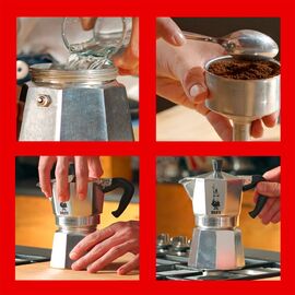 Bialetti Moka Express Moka pot 0.2 L Aluminium, Black Καφετιέρες Συσκευές
