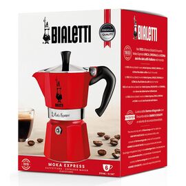 Bialetti Moka Express Moka pot Red Coffee Machines Appliances