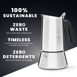 Bialetti Venus box Moka pot 0.2 L Silver Coffee Machines Appliances
