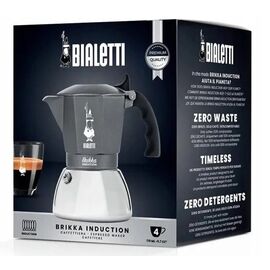 Coffee maker BIALETTI BRIKKA INDUCTION 4TZ 180 ml Anthracite, Silver Coffee Machines Appliances