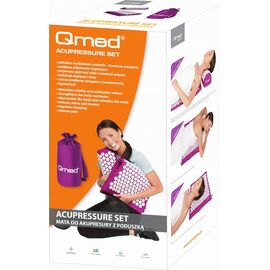 QMED Acupressure mat with cushion Purple Προϊόντα Ευεξίας Προσωπική Φροντίδα