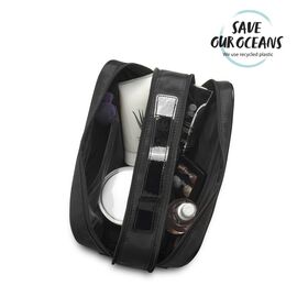 Gillian Jones - Traincase in Black Quilted Nylon / Beauty Uncategorized (Beauty)