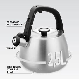Kettle Maestro MR-1318 2,5 l Silver, Black Κουζίνα Σπίτι & Κουζίνα