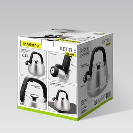 Kettle Maestro MR-1318 2,5 l Silver, Black Κουζίνα Σπίτι & Κουζίνα