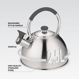 Kettle MAESTRO MR-1323 stainless steel 2.5 l Kitchen Home & Kitchen