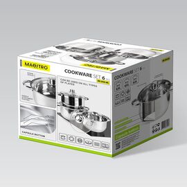 Maestro MR-2020-6XL A set of pots of 6 elements Κουζίνα Σπίτι & Κουζίνα