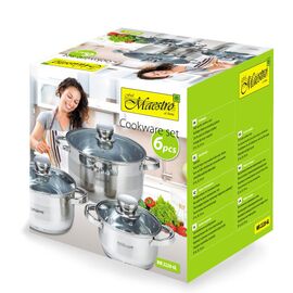 Maestro MR-2220-6L A set of pots of 6 elements Κουζίνα Σπίτι & Κουζίνα